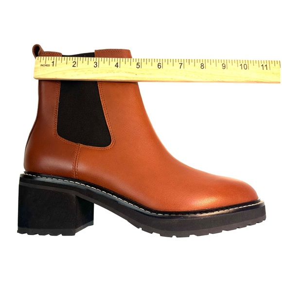 Madewell The Carina Platform Leather Chelsea Boot Color: Dried Maple Size:9 NWT - Picture 9 of 16